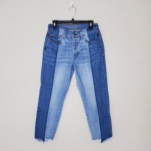 American Eagle Vintage Hi Rise Two Toned Jeans